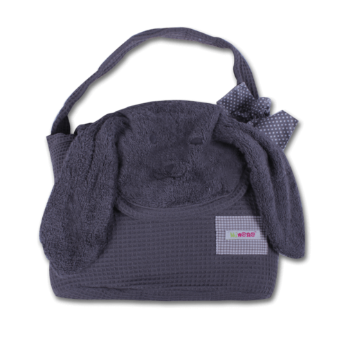 מגבת רחצה עם קשירה לצוואר אפור כהה מיננה MINENE