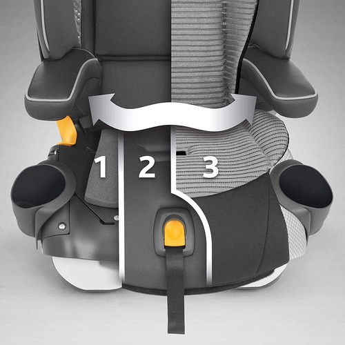 כסא בטיחות משולב בוסטר מיי פיט MyFit Zip Air עם בד מנדף זיעה צ'יקו