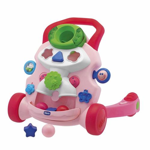 הליכון פעיל בייבי סטפס  Baby Steps Activity Walker ורוד CHICCO צ
