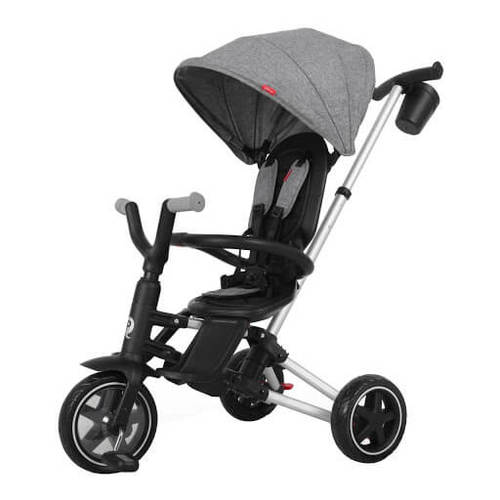תלת אופן עם מושב מסתובב 360 Nova Plus Begs צבע אפור בהיר קיופליי QPLAY