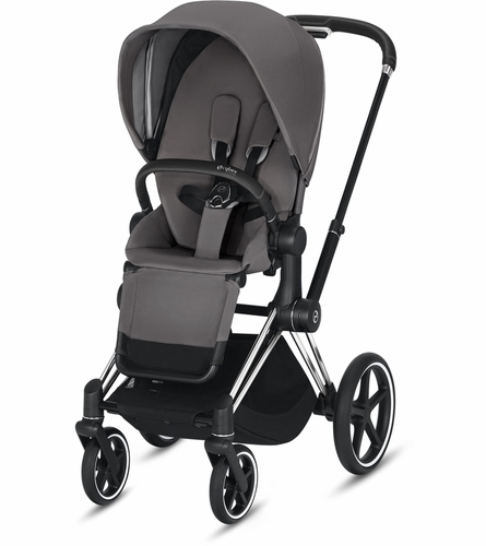 עגלת תינוק משולבת פריאם Priam 3 Cybex אפור מלאנג' Manhattan Grey סייבקס