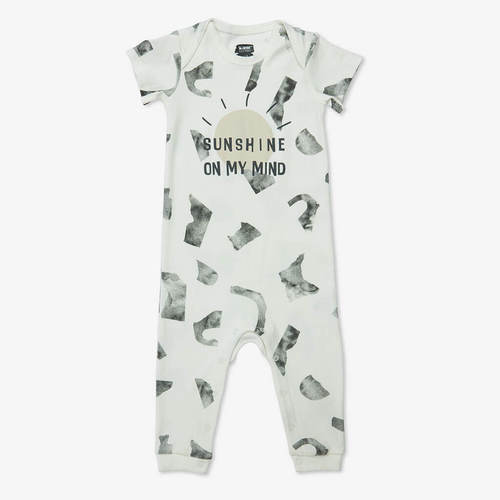 אוברול שרוול קצר מכנסיים ארוכים ללא רגלית בייסיק גודיס שמנת MINENE מיננה