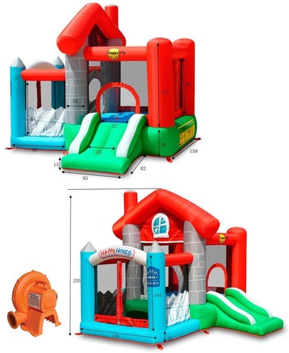 מתקן מתנפח לילדים כולל מגלשה ובריכת כדורים 9315 Happy hop הפי הופ