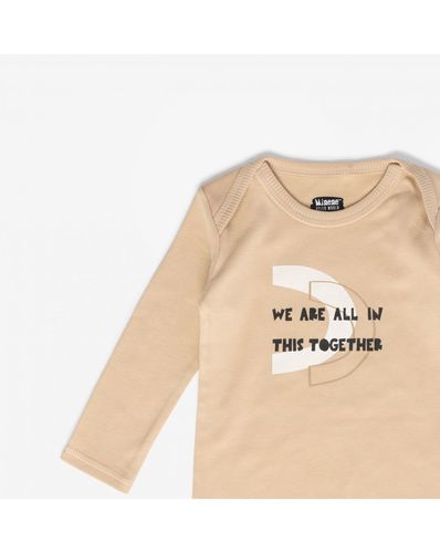 בגד גוף שרוול ארוך BASIC 2022 צבע אוקר חרדל MINENE