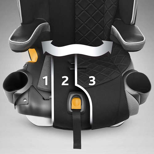 כסא בטיחות מיי פיט זיפ – MyFit™ Zip צבע NIGHTFALL אפור שחור CHICCO צ'יקו