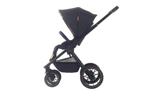עגלת תינוק סיילו פרו CIELO PRO XXL-Rose gold Black שחור רוז גולד ספורט ליין