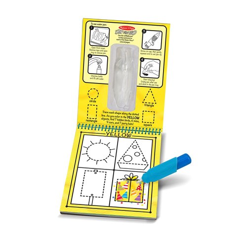 חוברת טוש מים - צורות וצבעים MELISSA&DOUG מליסה ודאג