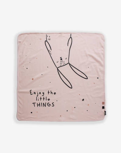 שמיכת חורף קטנה עם מילוי ליין חיות ורוד MINENE מיננה