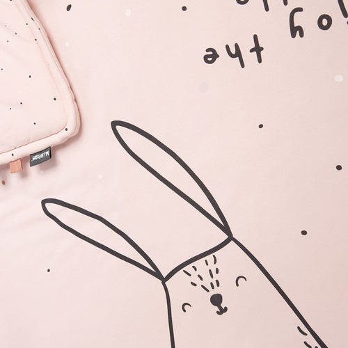 שמיכת חורף קטנה עם מילוי ליין חיות ורוד MINENE מיננה