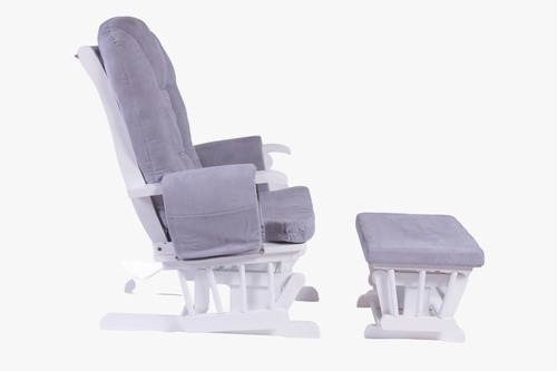 כורסת הנקה MOMMY מאמי צבע לבן ריפוד אפור Meeneez מיניז