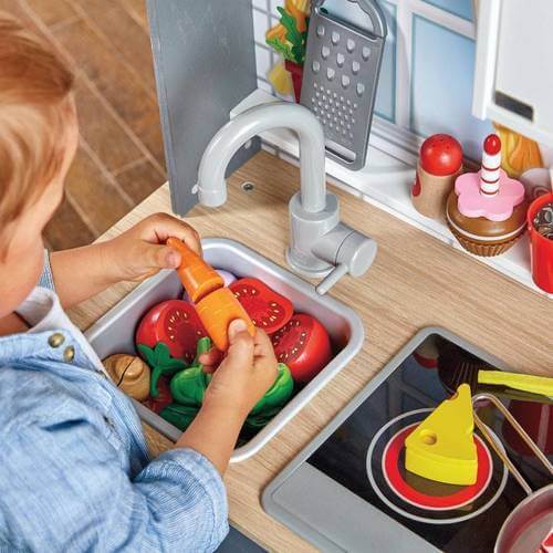 מטבח לילדים עם אורות וצלילים צבע אפור HAPE האפה