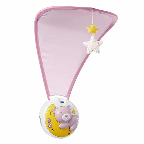 מובייל מקרין לתקרה אור ירח וכוכבים Next 2 Moonlight ורוד CHICCO צ