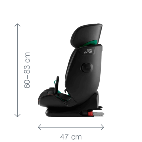 כיסא בטיחות משולב בוסטר Advansafix i-Size צבע Cosmos Black שחור BRITAX ברייטקס