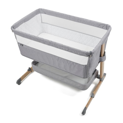 עריסה מתחברת Cozi Sleeper צבע אפור שלד עץ טבעי BabySafe  בייבי סייף