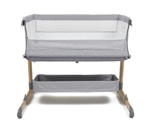 עריסה מתחברת Cozi Sleeper צבע אפור שלד עץ טבעי BabySafe  בייבי סייף