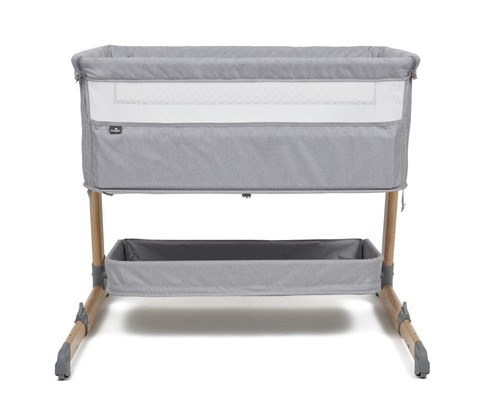 עריסה מתחברת Cozi Sleeper צבע אפור שלד עץ טבעי BabySafe  בייבי סייף