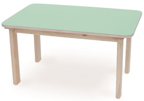 שולחן מוארך מעץ מלא לילדים במידה 90 על 60 ס