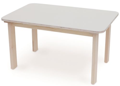 שולחן מוארך מעץ מלא לילדים במידה 90 על 60 ס