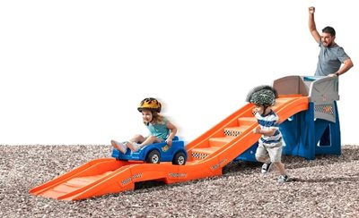 מסלול רכבת הרים במדרון אקסטרים Hot Wheels™ ארוך במיוחד STEP2