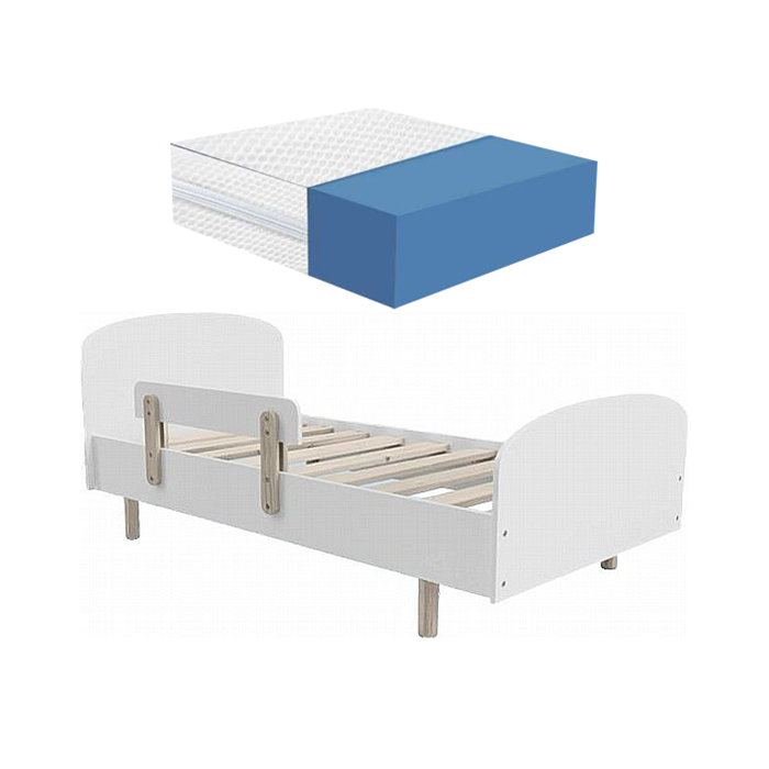 מיטת מעבר איכותית מעץ עם מזרון 