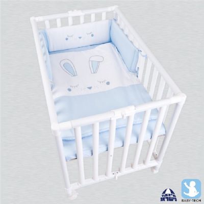 עריסה לתינוק מפלסטיק כולל מזרון בעלת תו תקן