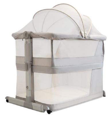 עריסת תינוק מתקפלת הופכת ללול דגם משי עם מצבי גובה דופן נפתחת ותיק נשיאה