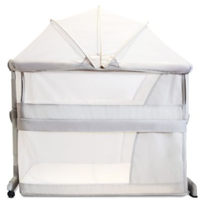 עריסת תינוק מתקפלת הופכת ללול דגם משי עם מצבי גובה דופן נפתחת ותיק נשיאה