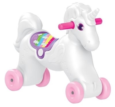 סוס נדנדה 2 ב 1 הופך לבימבה חד-קרן Dolo Toys