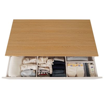 שידת אחסנה קיילי לבן עץ – Kylie™ White Wood Dresser 120cm