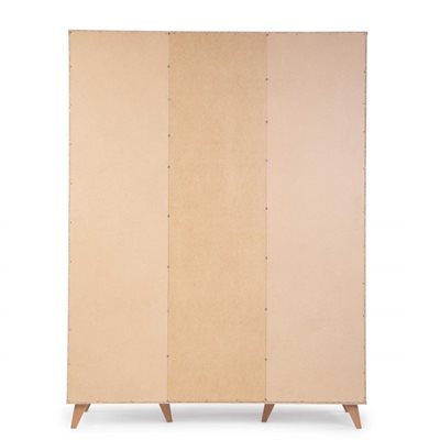 ארון קוסמו 3 דלתות גרפיט