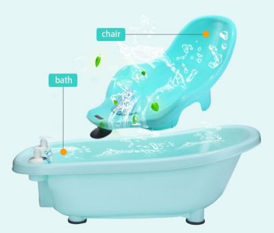 אמבטיה לתינוק + מד טמפרטורה