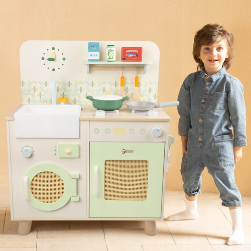 מטבח פסטל כולל מכונת כביסה CLASSIC WORLD קלאסיק וורלד