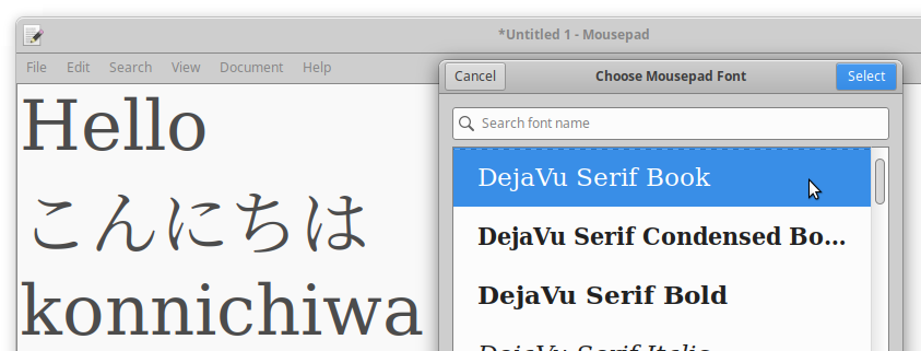 Hello/Konnichiwa Serif Fonts