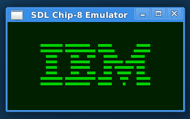 IBM Logo ROM in my emulator.