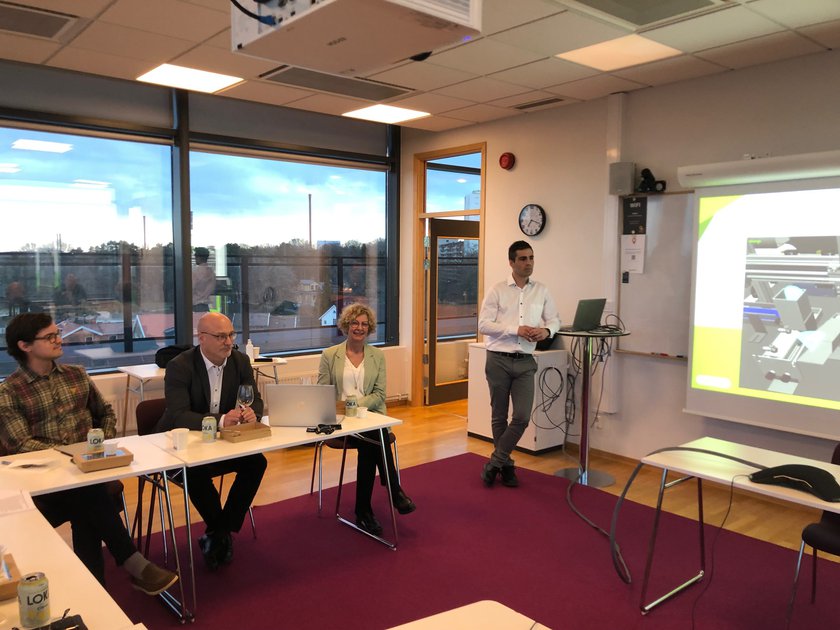 Mikel Ayani berättar om Simumatik på Skaraborg Invests bolagsstämma 2022