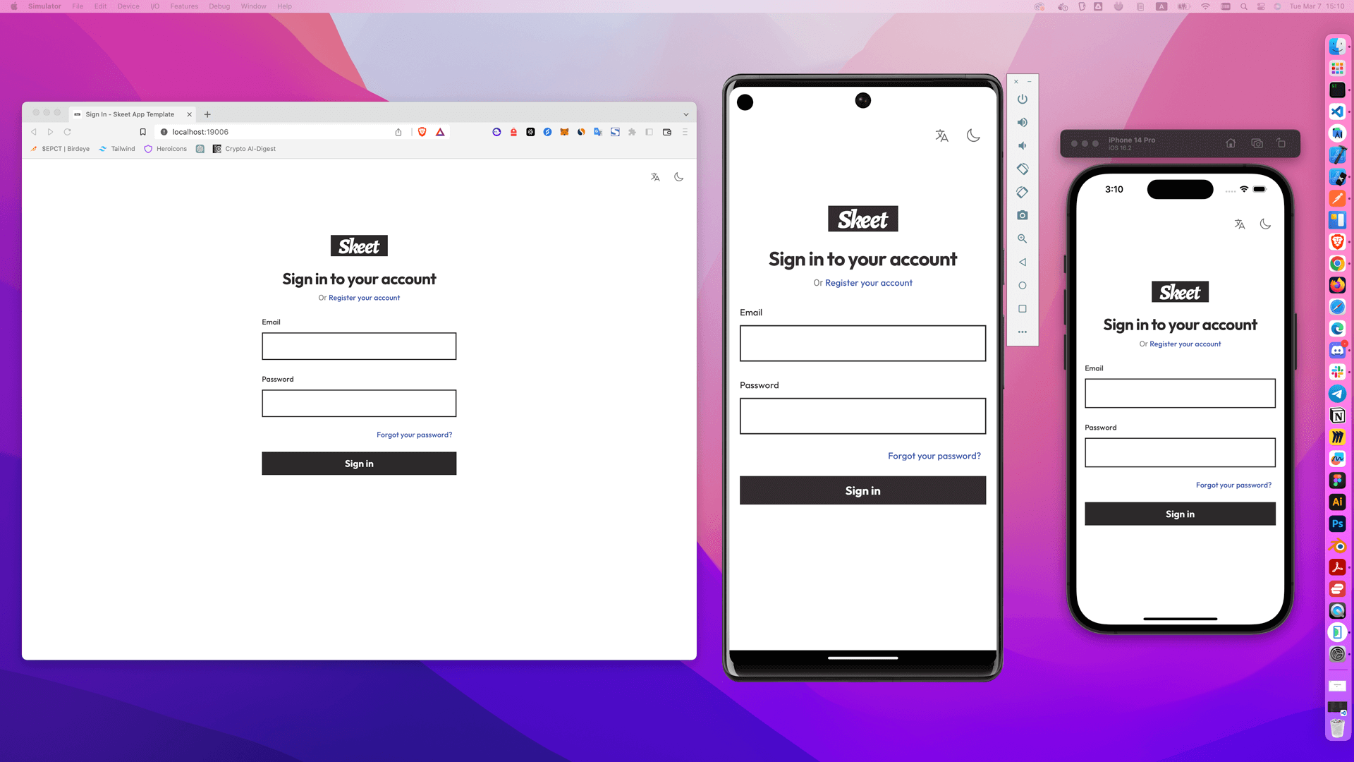 Skeet App Template