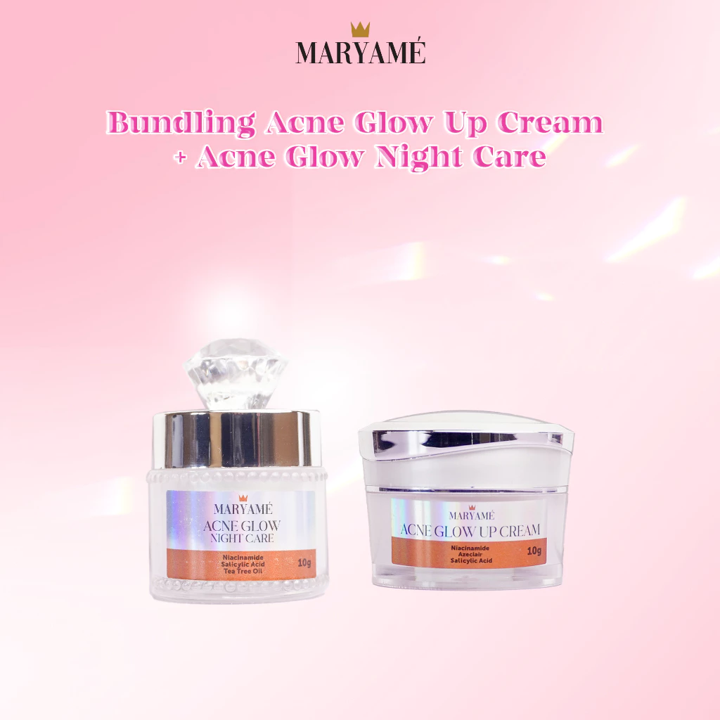 Maryame Bundling Acne Glow Up Cream & Acne Glow Night Care