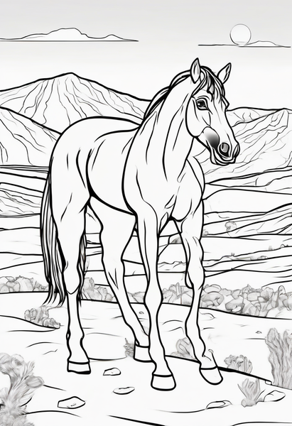 Horse in Desert
