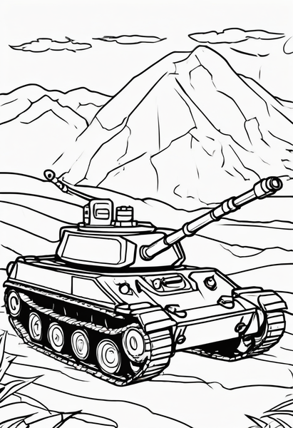 Tank in Desert