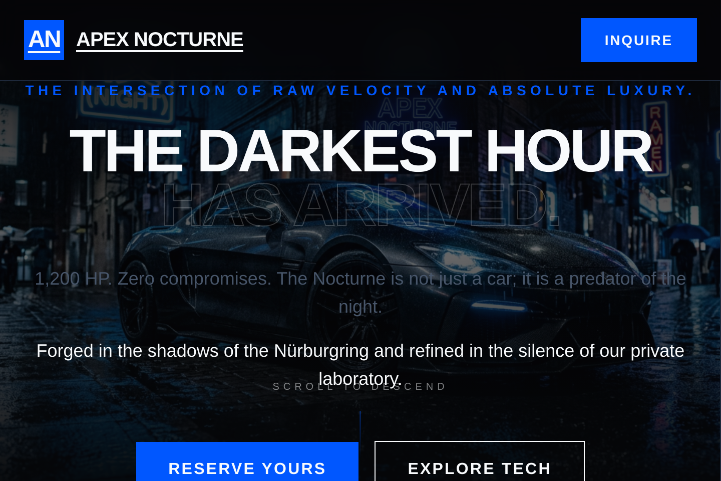 Apex Nocturne | The Midnight Premiere template preview