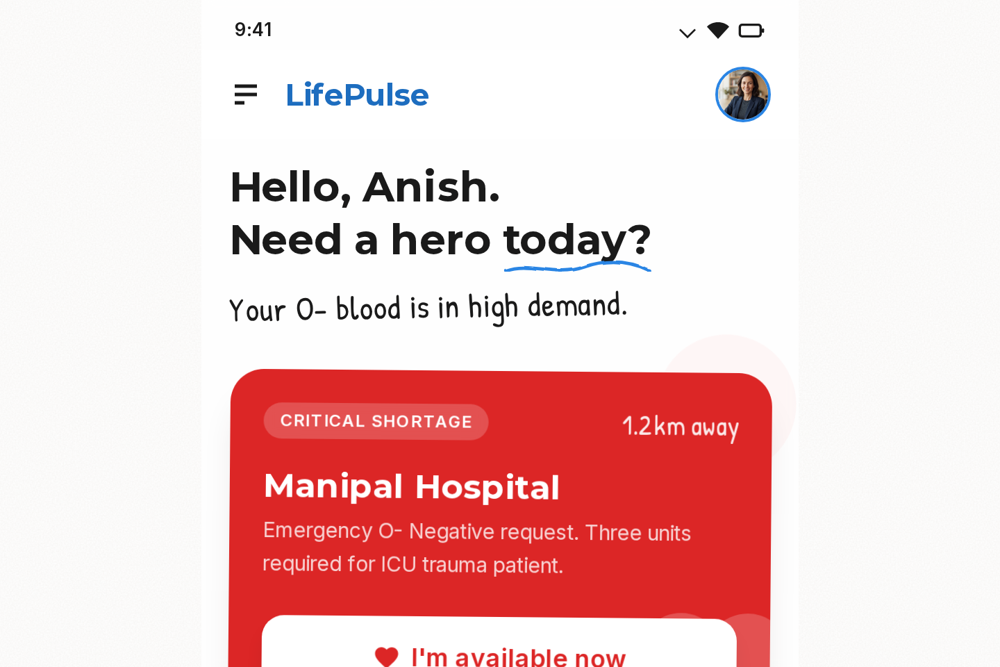 LifePulse Dashboard template preview