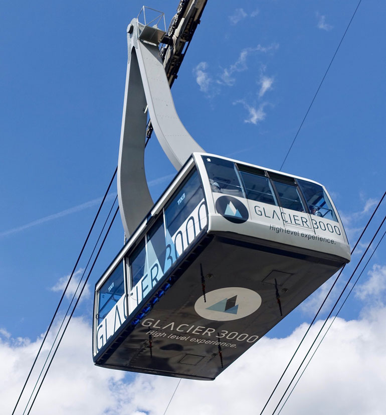 glacier 3000 ski cable car