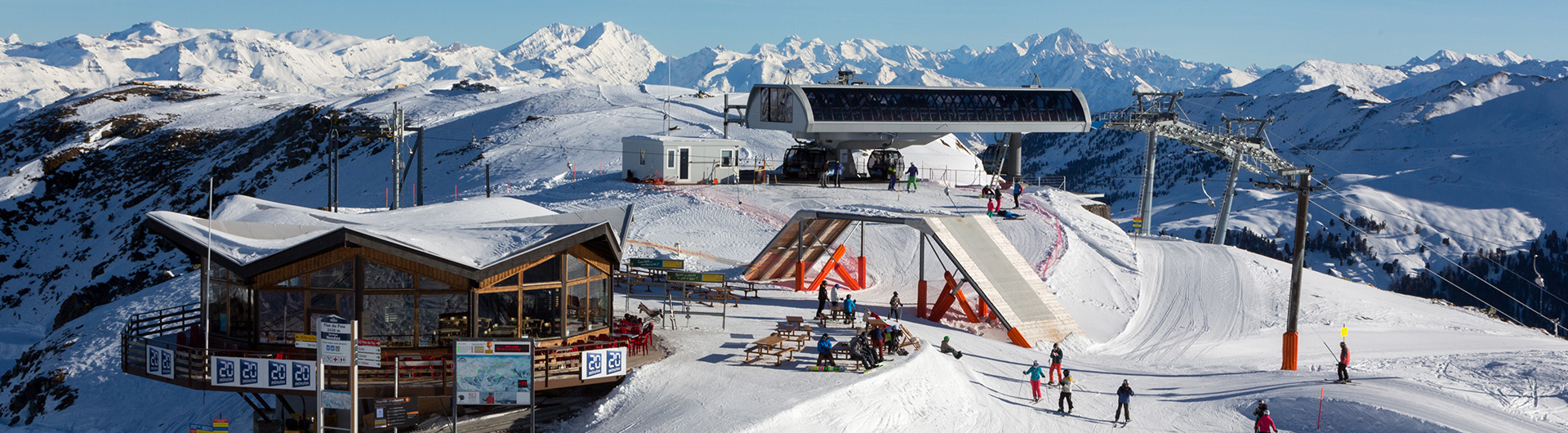 Ski lift station in Nendaz