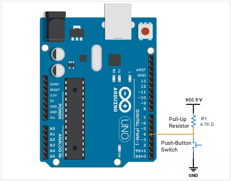 Push-Button-Interfacing-Arduino-UNO