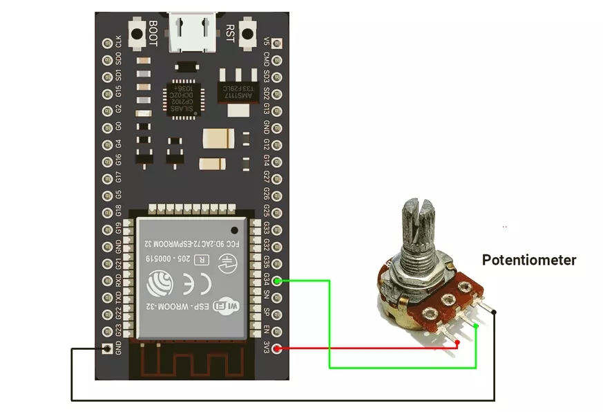 ESP32-Serial-plotter-circuit