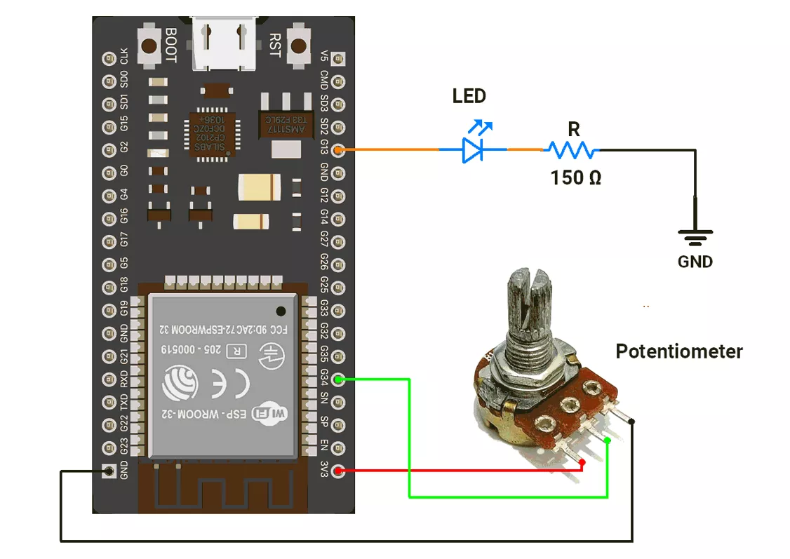 ESP32-LED-Brightness-control