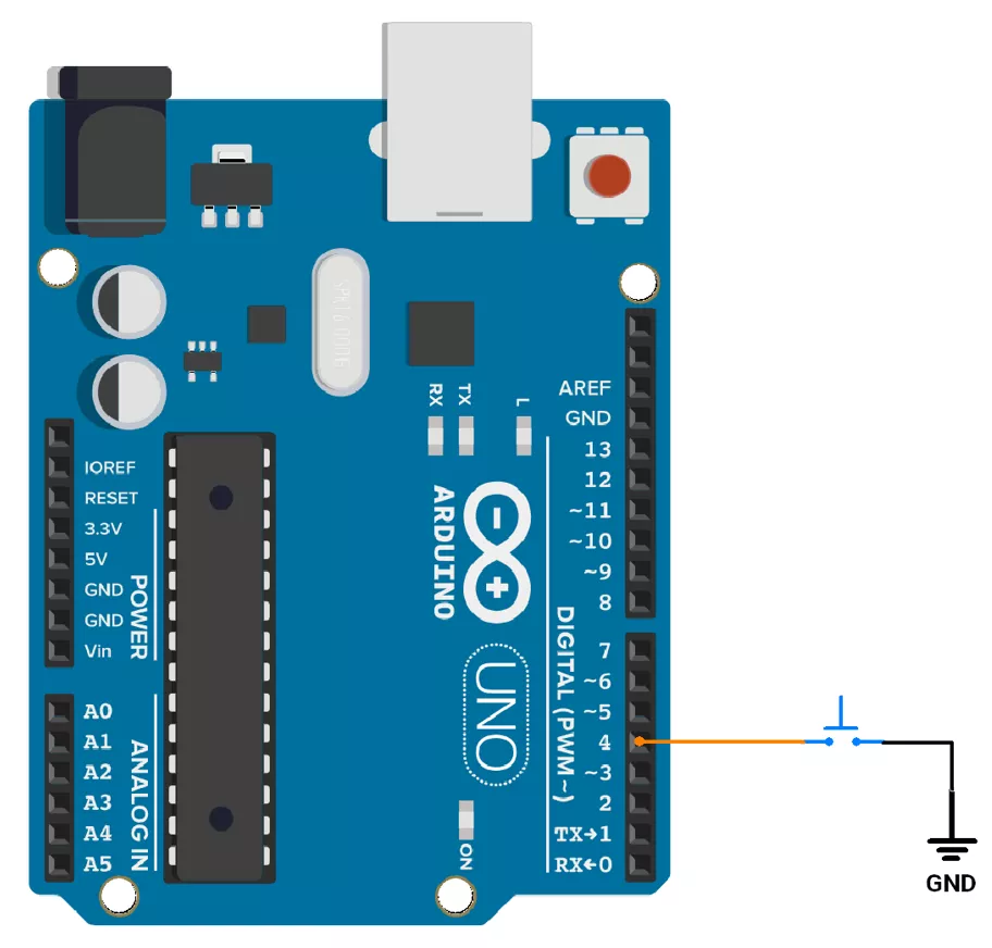 Arduino-Switch-internal-pullup-Circuit