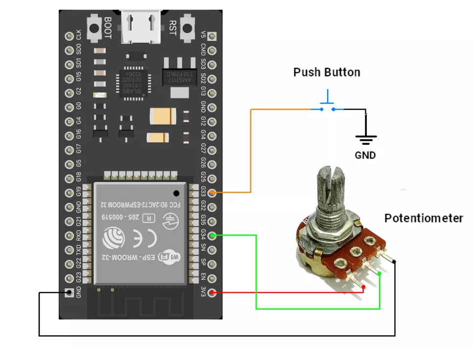 ESP32-POT-button