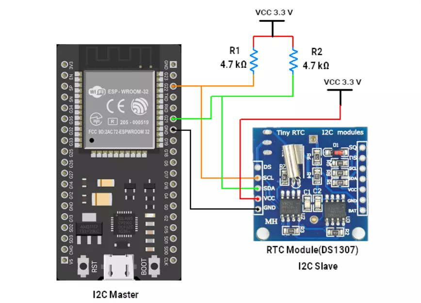 ESP32-I2C-master-slave
