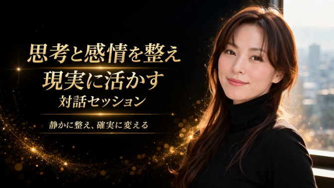 思考と感情を整え
現実に活かす対話セッション